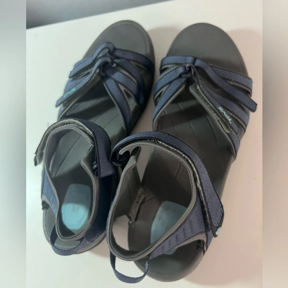 Teva Women's Navy and Charcoal Sandals - Picture 2 of 3